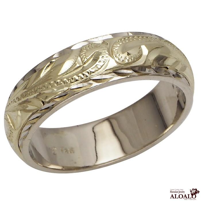 ハワイアンジュエリー リング 指輪 オーダーメイド 幅6mm 14K ゴールド