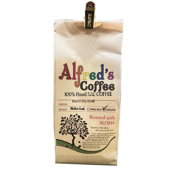 カウコーヒー100% ハワイ コーヒー アルフレッズコーヒー ハワイ島 Kau Coffee カウ地方 挽いた豆 200g 送料無料｜aloalo