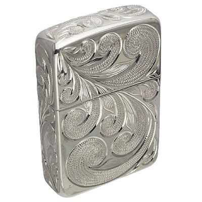 ハワイアンジュエリー / 銀無垢 スターリングシルバー 手彫りZIPPO  