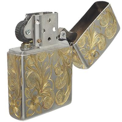 ハワイアンジュエリー / 真鍮　手彫りZIPPO_1