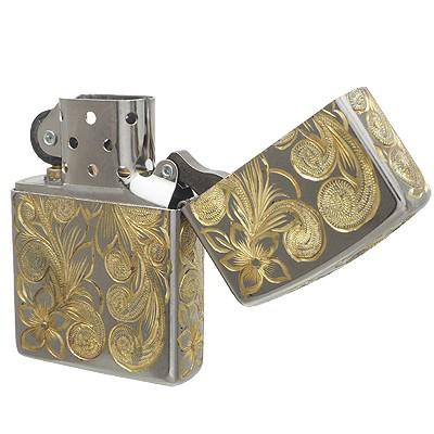 ハワイアンジュエリー / 真鍮　手彫りZIPPO_2