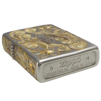 ハワイアンジュエリー / 真鍮　手彫りZIPPO_3