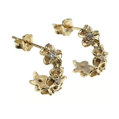 ハワイアンジュエリー　14k ピアス ハワイアンジュエリー ピアス 14金 14K ゴールド ホヌ 海亀 カメ 縦横1