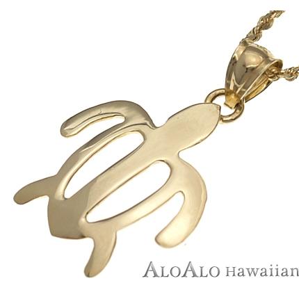 ワイレア ハワイアンジュエリー ネックレス チューブペンダント 樽 14K