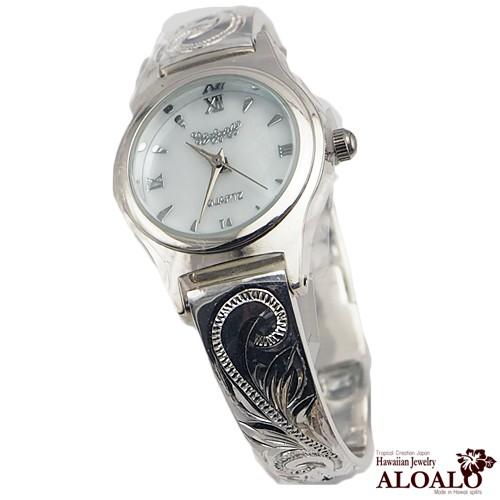 ハワイアンジュエリー バングル ウォッチ 腕時計 ハワイアンスクロール