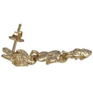 ハワイアンジュエリー ピアス 14k ゴールド ダイヤモンド 3 プルメリア