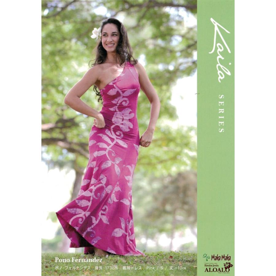 フラ ハワイアン ドレス ワンピース マカマカ カイラコレクション マイレ ダンスウェア レディース 4カラー