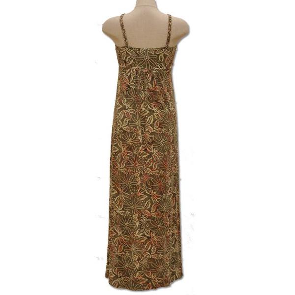 フラ ハワイアンドレス ハワイアンワンピース マカマカ フラダンス衣装