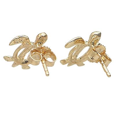 ハワイアンジュエリー ピアス イヤリング 14k イエロー ピンク