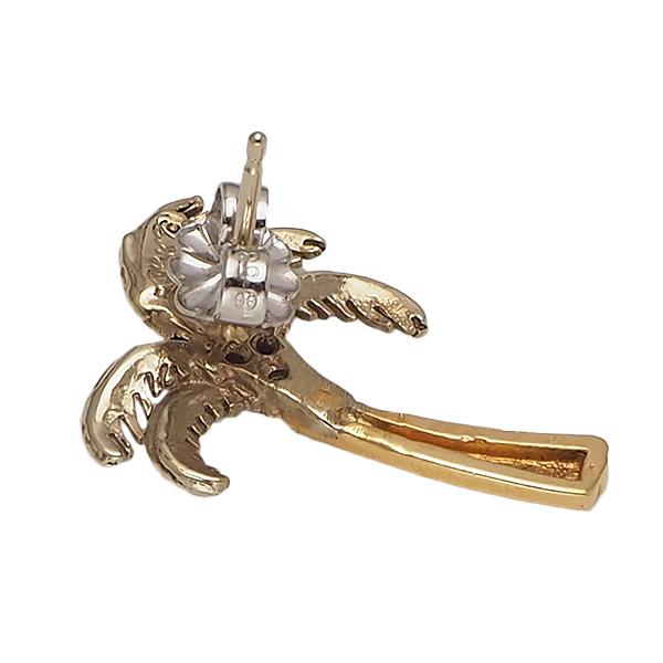 人気ブランド多数対象 ハワイアンジュエリー ピアス イヤリング 14k イエローゴールド パームツリーピアス ダイヤモンド付き メンズ レディース ゴールド ヤシの木 ハワイ製 dragonfly ネックレスゴールド メンズ レディース ハワイアン