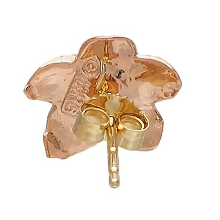 ハワイアンジュエリー ピアス 14K イエロー ピンク ゴールド