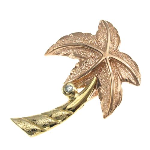 ワイレア ハワイアンジュエリー ネックレス チューブペンダント 樽 14K