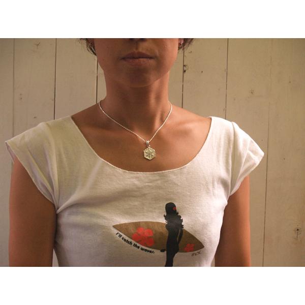 ハワイアンジュエリー / ハワイの神からの贈り物　ポリアフトップ　マイケアクア ハワイアンジュエリー ハワイアンジュエリー 18mm