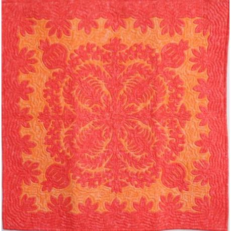 ハワイアンキルト　タペストリー　特大 ハワイアンキルト タペストリー 105cm カイウラニズファン ダーク