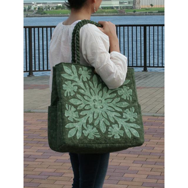 サザンフォレストのむら染め本格ハワイアンキルト 新型特大 ハワイアン