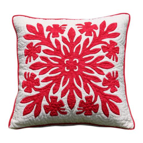 ハワイアンキルト サザンフォレストのむら染め本格キルト クッションカバー 45cm ハイビスカス レッド ホワイト Sfcc2 ハワイアンジュエリー アロアロ 通販 Yahoo ショッピング