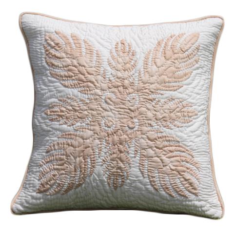 ハワイアンキルト サザンフォレストのむら染め本格キルト クッションカバー 45cm シルバーソード ベージュ オフホワイト Sfcc9 ハワイアンジュエリー アロアロ 通販 Yahoo ショッピング