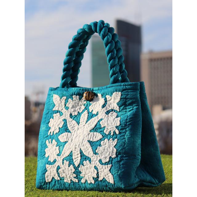 ハワイアンキルト ハイビスカス サザンフォレスト トートバッグ 大