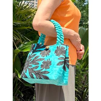 ハワイアンキルトバッグ サザンフォレストのむら染め本格ハワイアン