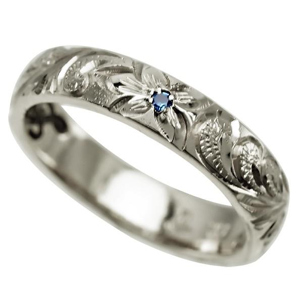 ハワイアンジュエリー リング 指輪 結婚指輪 オーダーメイド お手軽な1.25mm厚 幅4mm 14k ホワイトゴールド バレルリングの画像