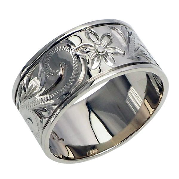 ハワイアンジュエリー リング 指輪 結婚指輪 オーダーメイド 1.75mm厚 幅8mm スターリングシルバー925 バレルリング_1