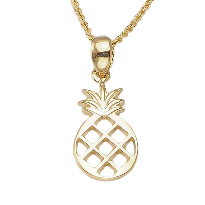 ハワイアンジュエリー ペンダントトップのみ 14金 パイナップル 楽天市場】【K14 ハワイアン サニーパイナップル ペンダントトップ