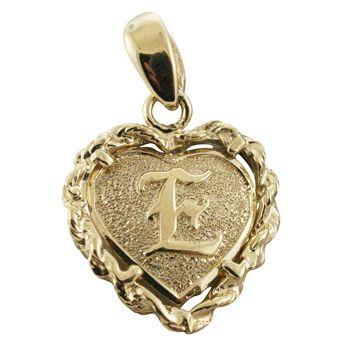 ハワイアンジュエリー 14Kペンダントトップ ロープフレーム浮彫ハート