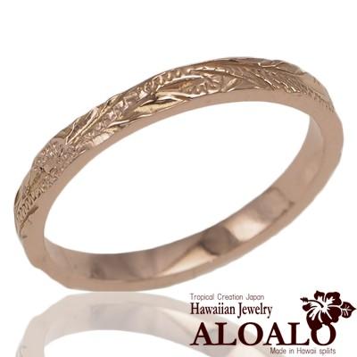 ぴくみんさま専用★ワイレア　ハワイアンジュエリー★2色ゴールドリング　14K ハワイアンジュエリー リング 指輪 14k ゴールド ハワイアンスクロール