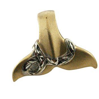 ハワイアンジュエリー ホエールテール ペンダントトップ 14K
