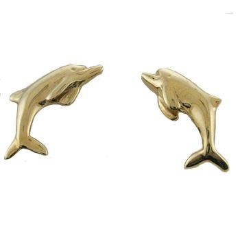 ハワイアンジュエリー ピアス 14K ゴールド リアル ドルフィン ハワイ 