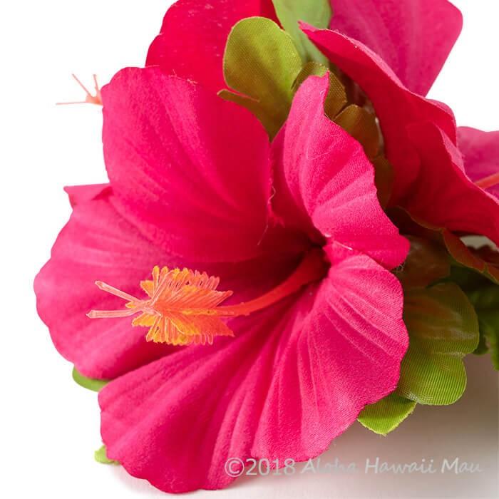 フラダンス 髪飾り ハイビスカス ローズ ヘアクリップ 中古 ホットピンク フラワー フラ 発表会 成人式 卒業式 ハワイ イベント 和装 ウクレレ