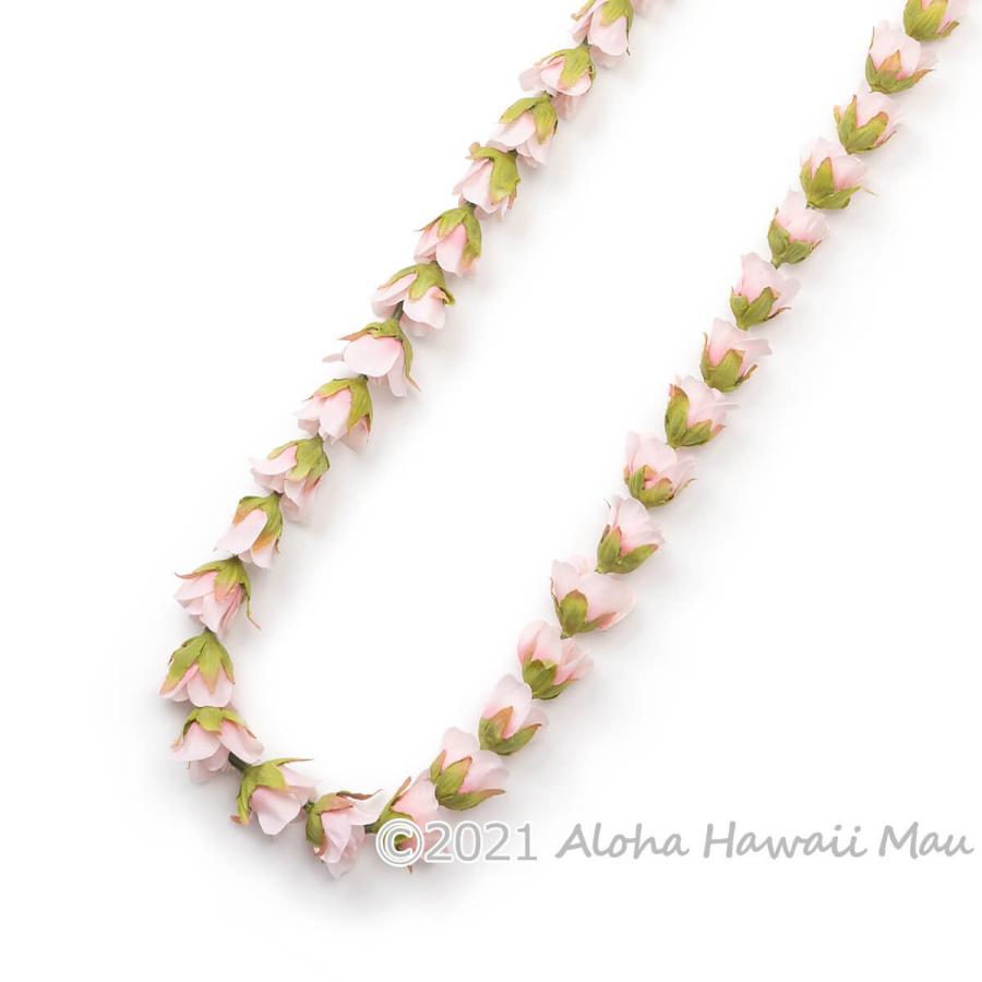フラダンス レイ スモール テレビで話題 ローズバッド ロング ピンク ハワイアンレイ フラ 造花 フラダンス衣装 花 ハワイ インテリア 首飾り 発表会