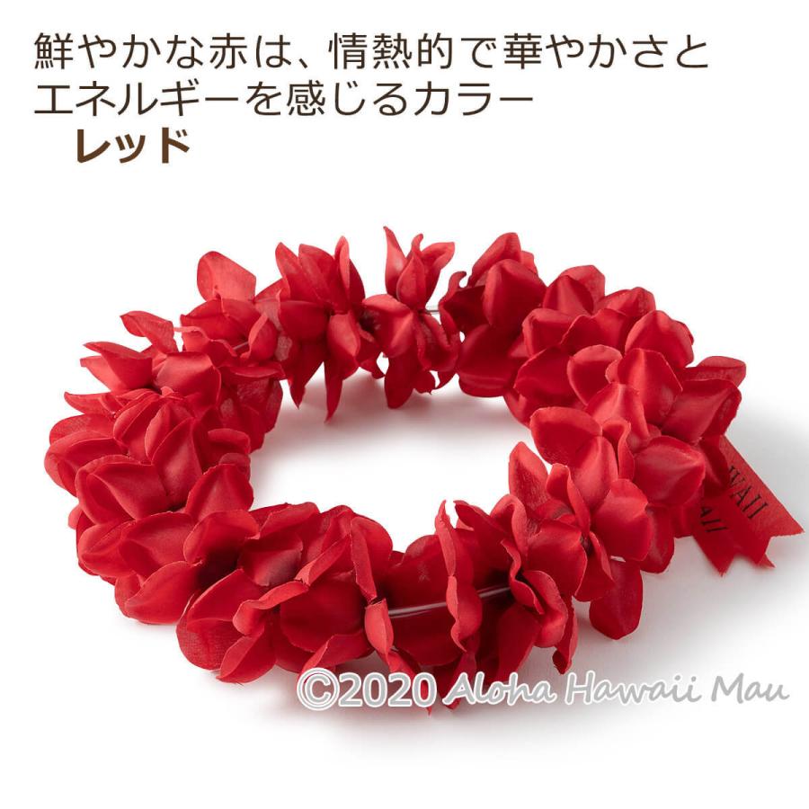 高級素材使用ブランド フラダンス レイ プルメリア プナ ヘッドバンド レッド ハワイアン フラ ハワイ 発表会 造花 花冠 赤 フラダンス衣装 ポー ポォ Wantannas Go Id