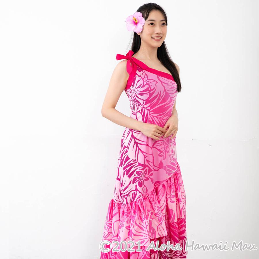 フラダンス 髪飾り ハイビスカス ヘアピック オーキッドピンク