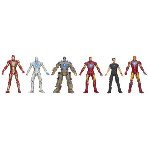 見事な ホール オブ アーマー アメコミ Iron Man アイアンマン コレクション 3 Marvel B00e4h152c アイスブルーショップ 3 75インチアクションフィギュア 6体セット アイアンマン3 コレクション アイアンマン