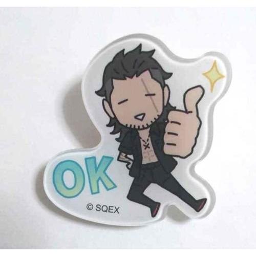 Final Fantasy 15 XV Acrylic Memo Clip Gladiolus Amicitia Square Enix Cafe b F/S