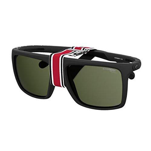 生まれのブランドで 11/S HYPERFIT Carrera Matte Sunglasses【並行輸入品】 men 57/17/140 Black/Green サングラス