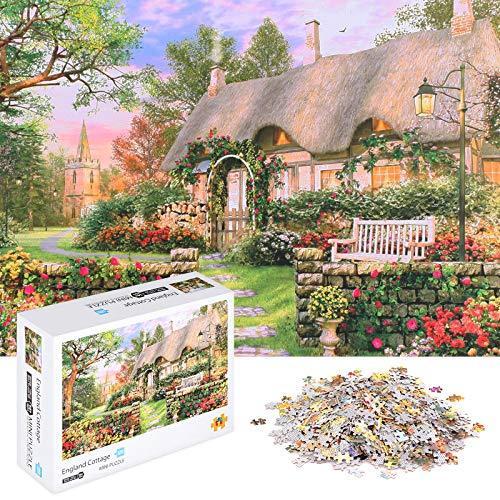 時間指定不可 大人用パズル ジグソーパズル 1000ピース 大人から成ったティーン向け イングランドコテージ 並行輸 ミニカー Hqpt Com