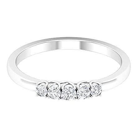 品質は非常に良い 欧米より価値ある一品をお届け致します ホ 14k 5ストーン婚約指輪 ユニークな結婚指輪リング ユニークなゴールドアニバーサリーリング モアッサナイトリング D Vssi 1 4カラット レディースアクセサリー Www Rankinengineering Com