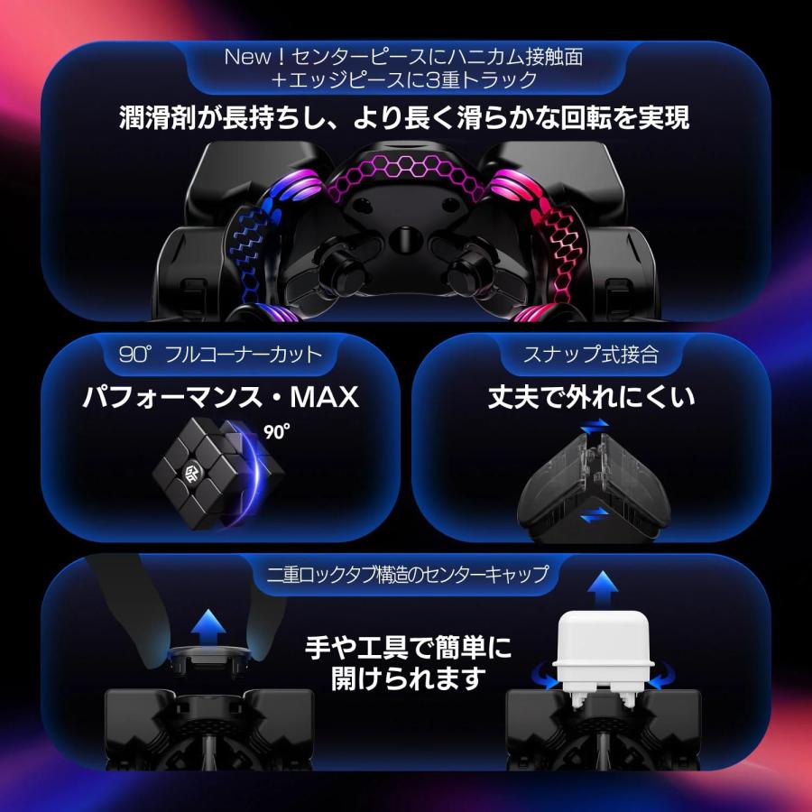 GAN16 Maglev Max UV 日本語調整説明書 ＆ 日本語版6面解法手順説明書