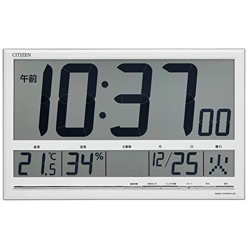 卸売 掛け時計 置き時計 シチズン CITIZEN 電波時計 8RZ200-003 シルバー 温度・湿度計付き 掛け時計、壁掛け時計