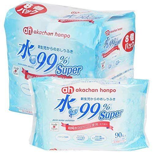 21年春の 赤ちゃん本舗 水99 Super おしりふき 90枚 8個パック Materialworldblog Com