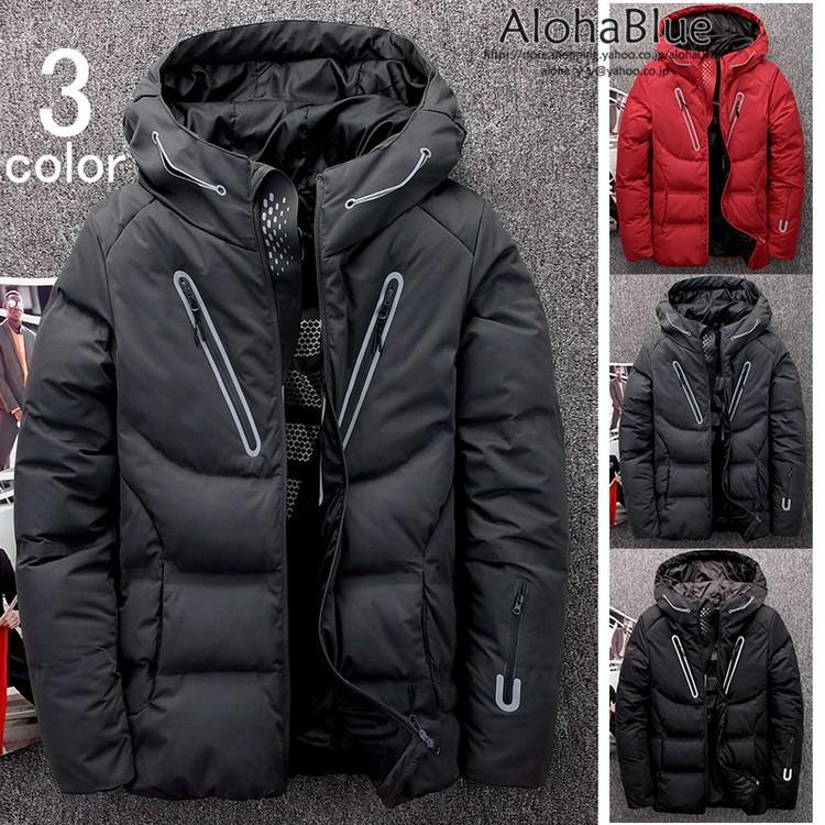 ダウンジャケット メンズ ジャケット ダウンコート アウター ブルゾン フーディッド アウトドアウェア 人気 防寒 秋冬 B Alohablue 通販 Yahoo ショッピング
