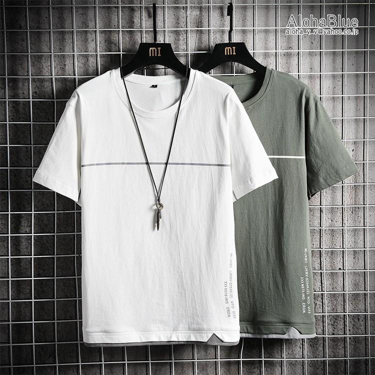 Tシャツ メンズ ファッション 夏 半袖tシャツ カットソー トップス Tシャツ アメカジ 100 綿 カジュアル ティーシャツ C Alohablue 通販 Yahoo ショッピング