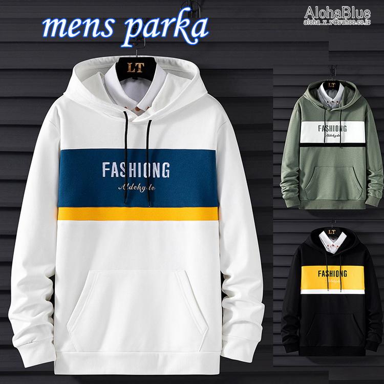 アメカジパーカー メンズ パーカー プルオーバーパーカー 秋服 秋物 トップス ロゴ刺繍 長袖 21 新生活 D Alohablue 通販 Yahoo ショッピング
