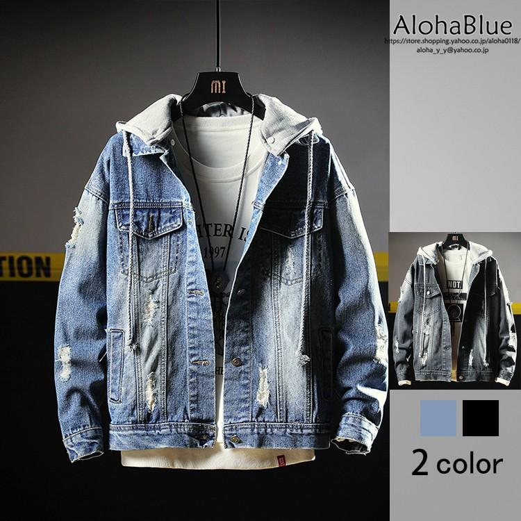 Gジャン デニムジャケット メンズ ブルゾン ジャンパー アウター