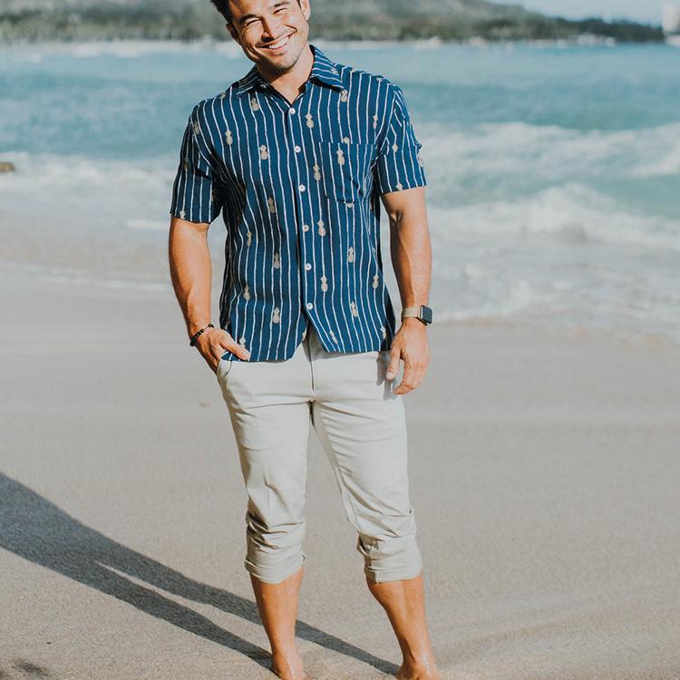 エンジェルズバイザシー アロハシャツ 半袖 シャツ ボタンダウン メンズ ファッション ハワイ アロハ パイナップル Angels By The Sea Hawaii Abs Mens Shirt 4 310 Nv Aloha Diaries ハワイセレクトshop 通販 Yahoo ショッピング