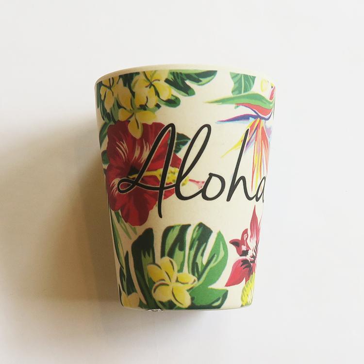 ハワイ カップ コップ 食器 バンブー ハワイアン雑貨 キッチン お土産 ハイビスカス プルメリア Sサイズ ボタニカル Botanical Banboo Cup S Khk Aloha Diaries ハワイセレクトshop 通販 Yahoo ショッピング
