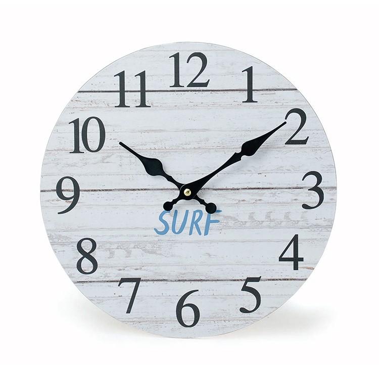置き時計 置時計 テーブル クロック Surf サーフ オールド風 ヴィンテージ風 ハワイアン サーフィン マリン 西海岸 カリフォルニア インテリア