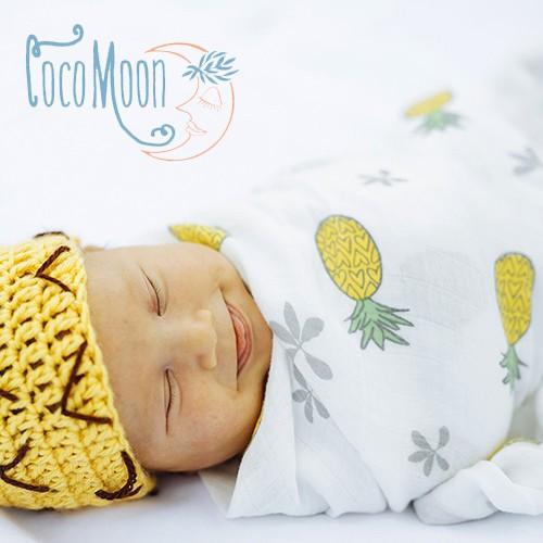 Coco Moon ココムーン おくるみ スワドル ブランケット ガーゼ 夏 赤ちゃん ベビー 新生児 出産祝い ギフト ハワイ Pineapple Of My Eye Cocomoon Swaddle Pineapple Aloha Diaries ハワイセレクトshop 通販 Yahoo ショッピング